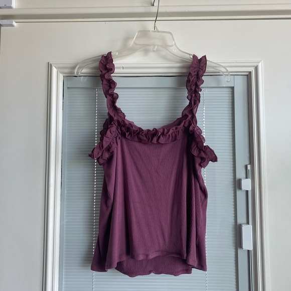 Grace & Lace Purple Ruffle Tank Top - Picture 2 of 2